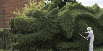 75-Year old man spends 13 years making a dragon from his hedge
